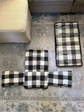 Wonderfold W2 Luxe Seat covers Black & White Buffalo Check